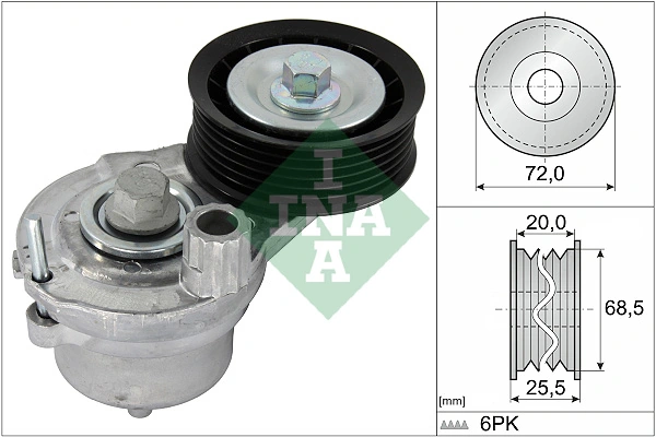 Belt Tensioner, V-ribbed belt
